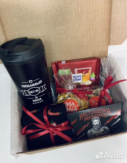Подарочный бокс мужской на 14 февраля