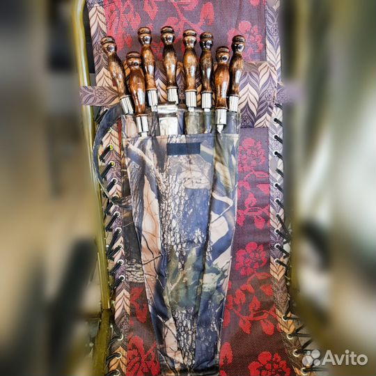 Шампура с деревянной ручкой