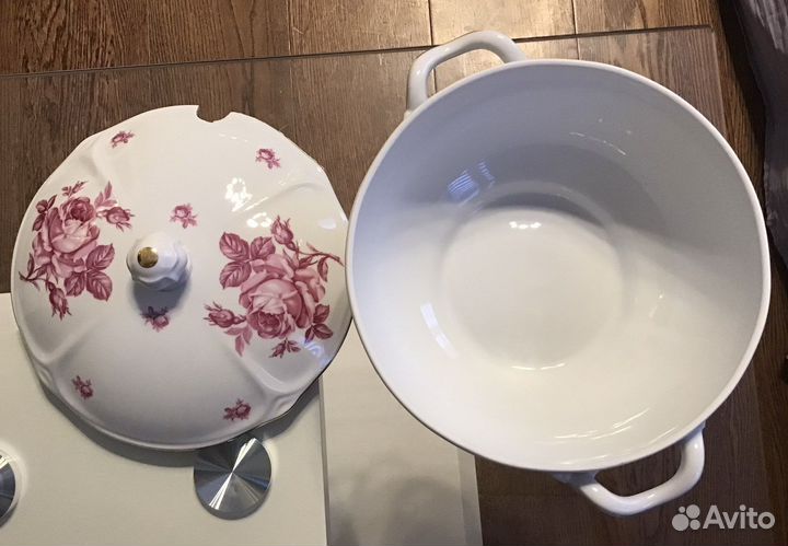 Набор столовой посуды «Роза» Богемия Чехословакия