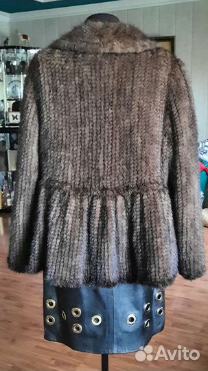 Пиджак-шубка Норка Цвет Соболь 1 экземпляр р48-52