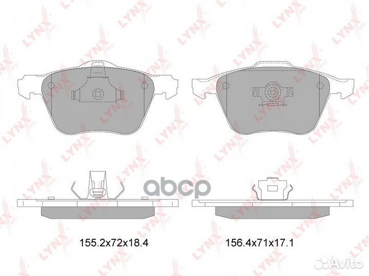 Колодки тормозные дисковые перед BD7818 LYN