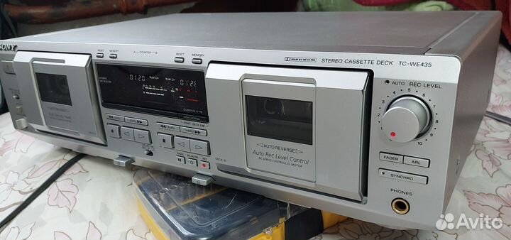 Кассетный магнитофон sony TC-W435