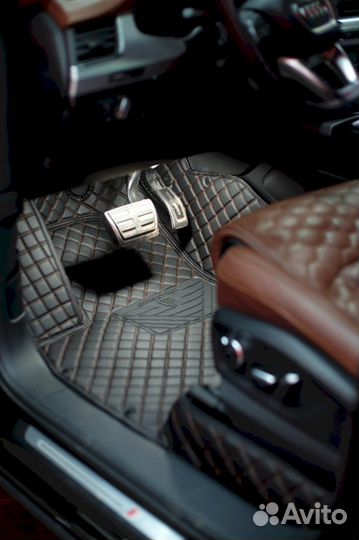 3Д коврики из экокожи Audi
