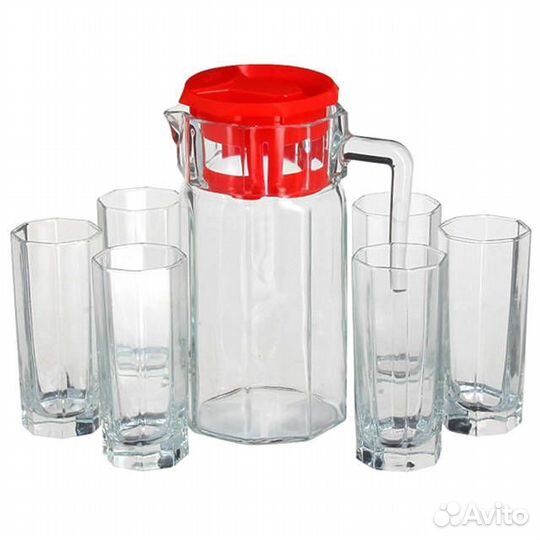 Набор питьевой pasabahce Kosem 7 предметов: кувшин