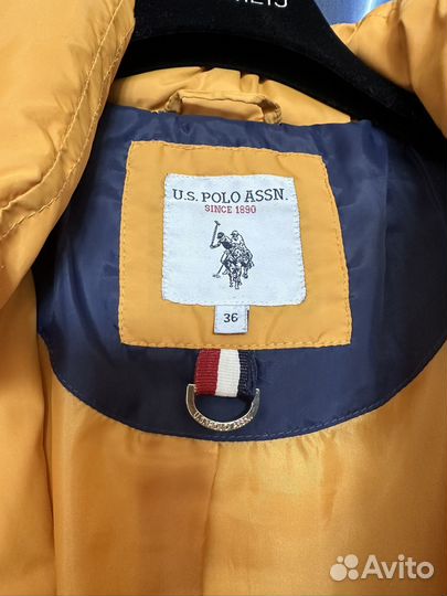 Пуховик женский длинный 36 U.S. Polo assn