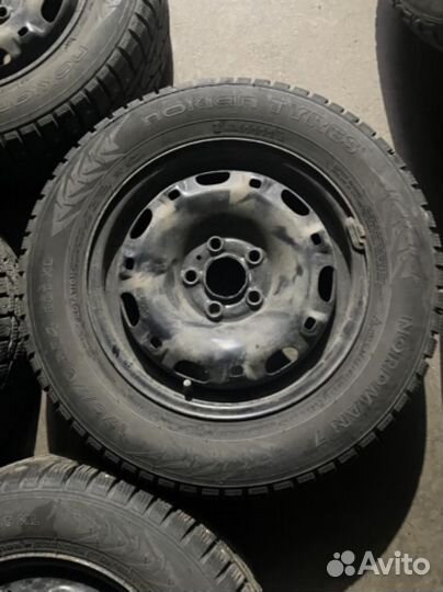 175/70 R14 Nokian Nordman 7 Зима Штампованные R14 pсd:5x100 ет:38 DIA:57.1