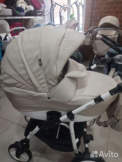 Коляска 2 в 1 Эко-кожа новая