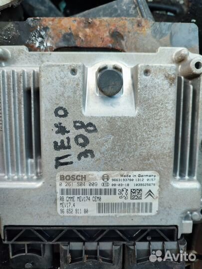 Peugeot 308 блок управления двигателем