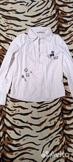 Рубашка белая школьная Noble People 134