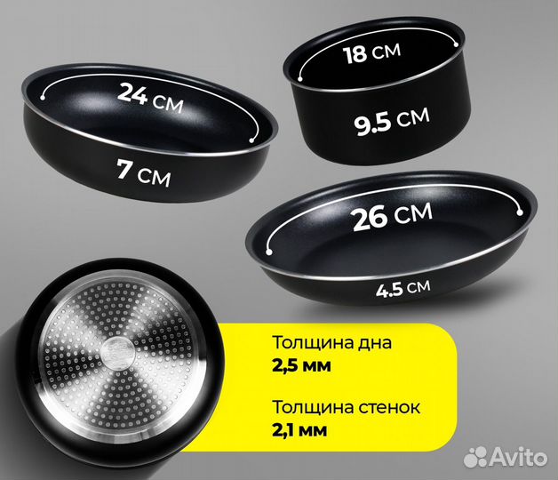 Набор сковородок