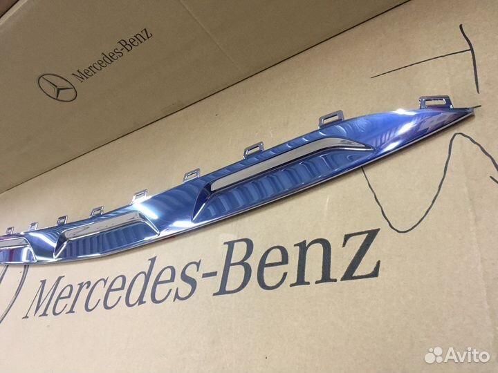 Накладка переднего бампера хром Mercedes W167 GLE