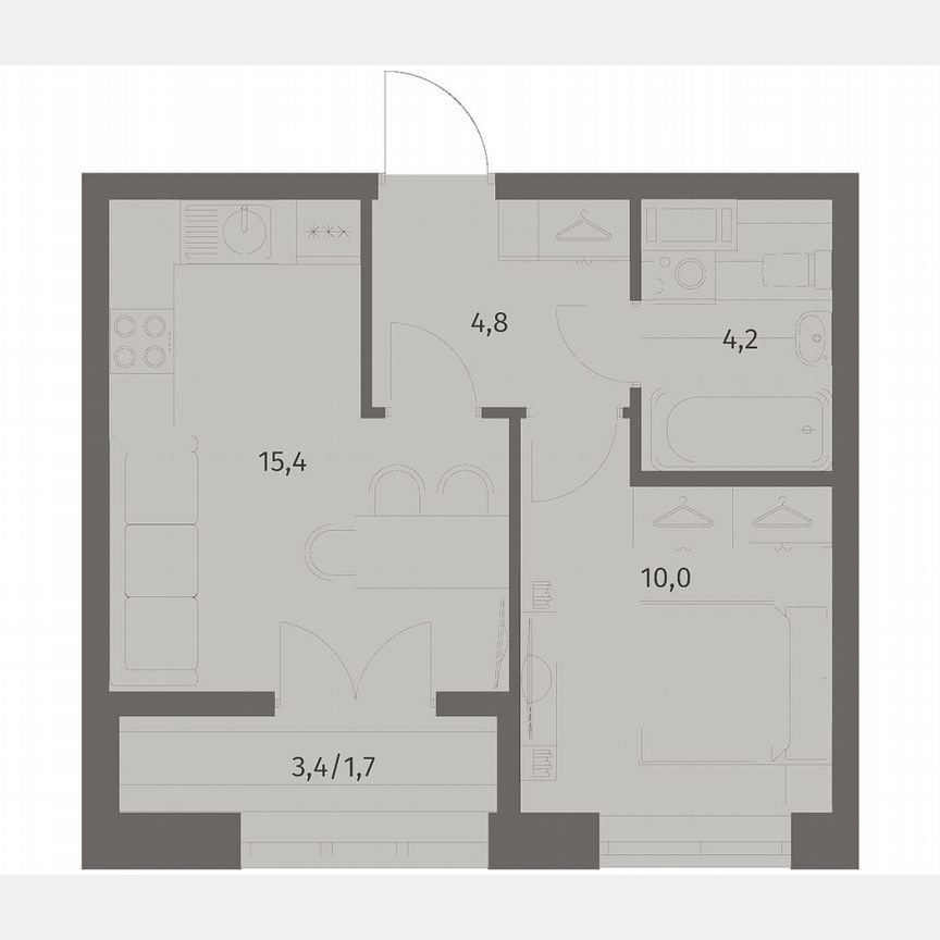 1-к. квартира, 36,2 м², 5/11 эт.