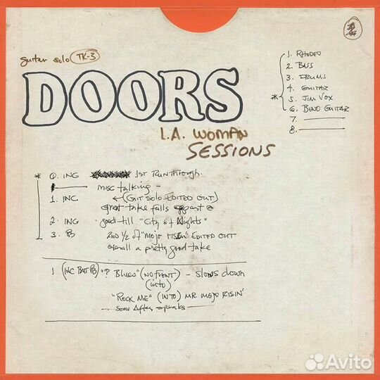 Виниловая пластинка doors THE - LA woman sessions