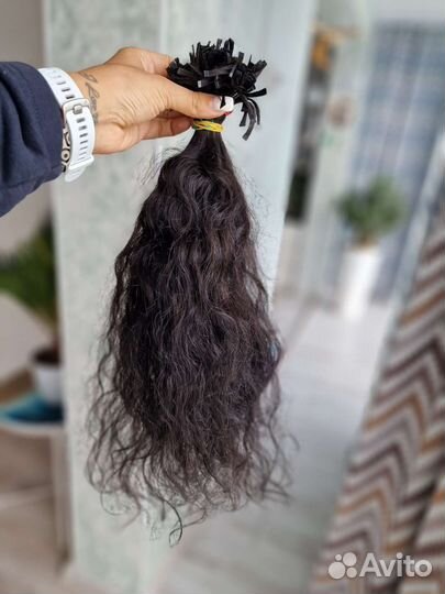 Волосы для наращивания 60 см кудря