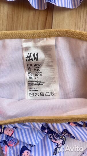 Купальник для девочки hm 98/104