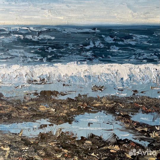 Большая абстракция маслом море