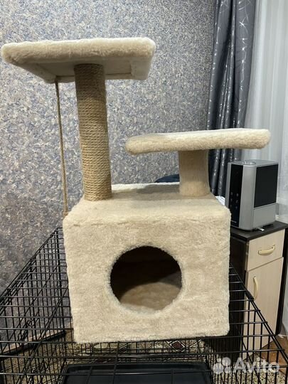 Домик для кошки с когтеточкой