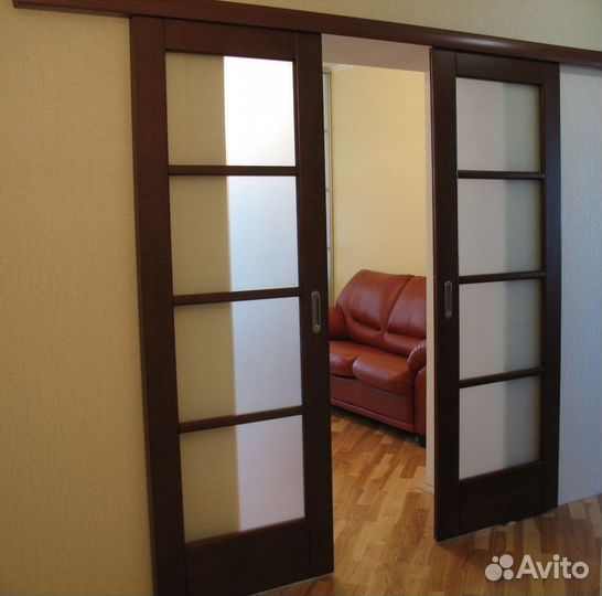 Межкомнатные перегородки с раздвижными дверями