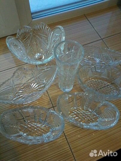 Салатницы хрустальные из СССР
