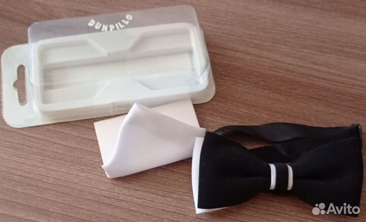 Галстук (бабочка) + платочек (праздничный) нагрудн