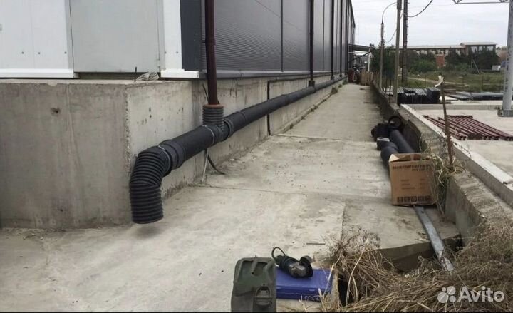 Ливневки, септики, дренаж, водосточныеые системы