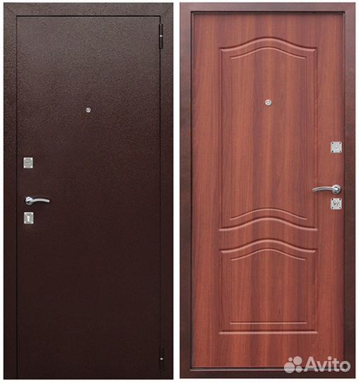 Дверь Dominanta 960х2050 R медь/тетрис/Рустикальны