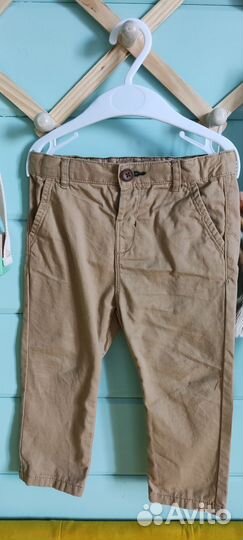 Рубашка на мальчика брюки чинос 92