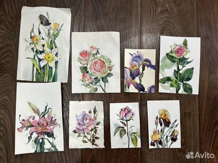 Миниатюры картин (акварель)