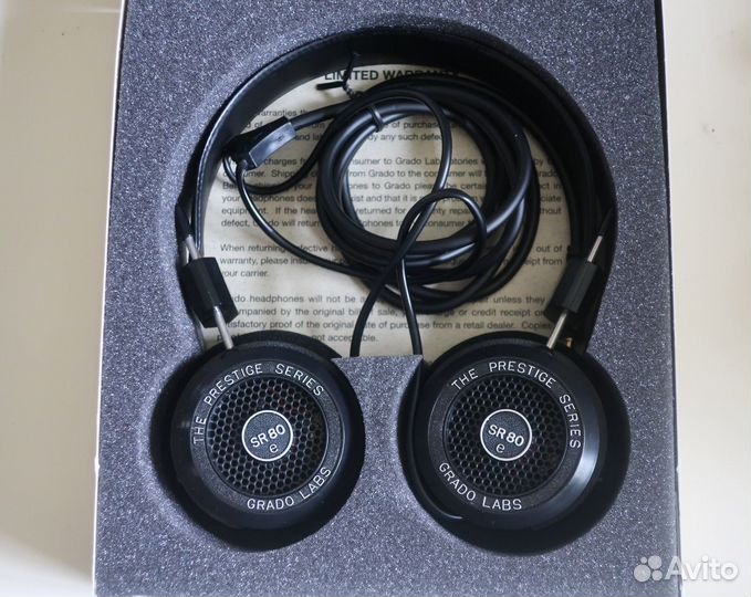 Наушники Grado SR80e