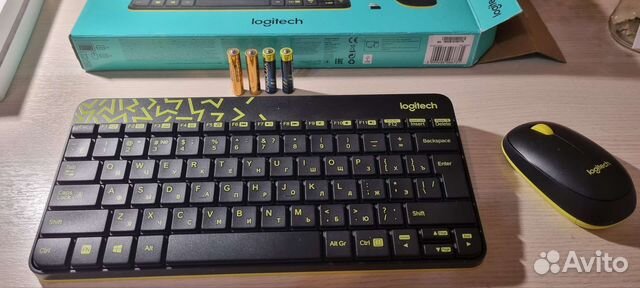 Беспроводная клавиатура и мышь logitech MK240 nano