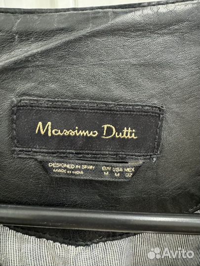 Куртка кожаная женская massimo dutti