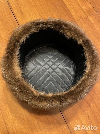 Мужская шапка ушанка новая из бобра