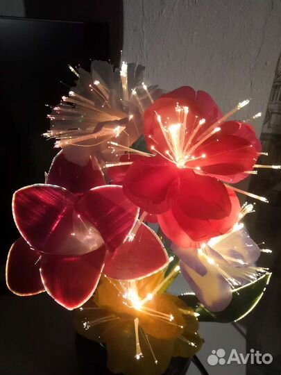 Светильник Цветы оптико-волоконный