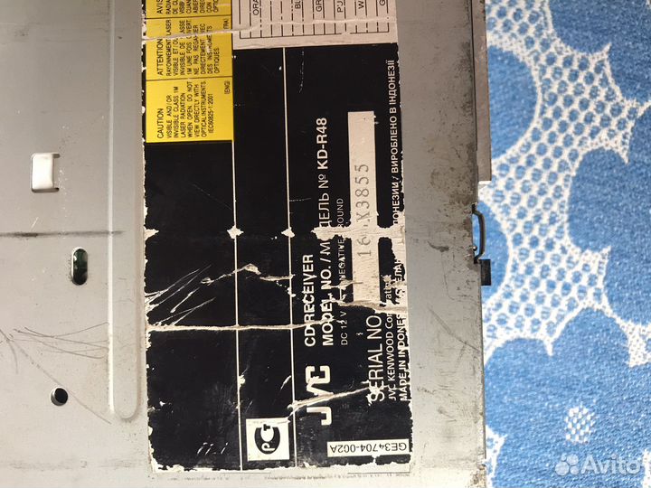 Магнитола jvc и молот