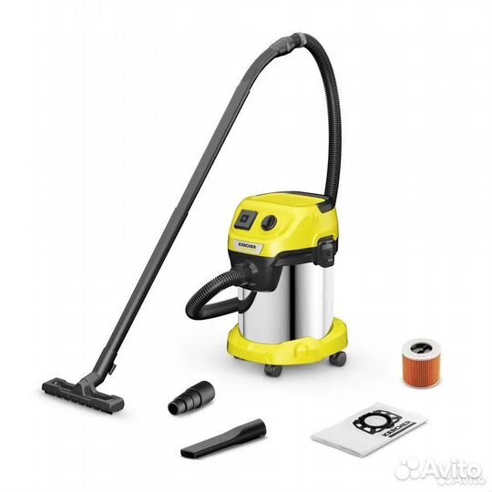 Пылесос Karcher WD 3 P V-17/4/20 premium + розетка