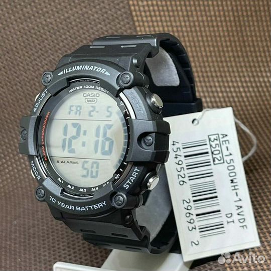 Оригинальные часы Casio Collection AE-1500WH-1A