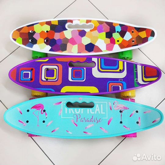 Скейт с ручкой