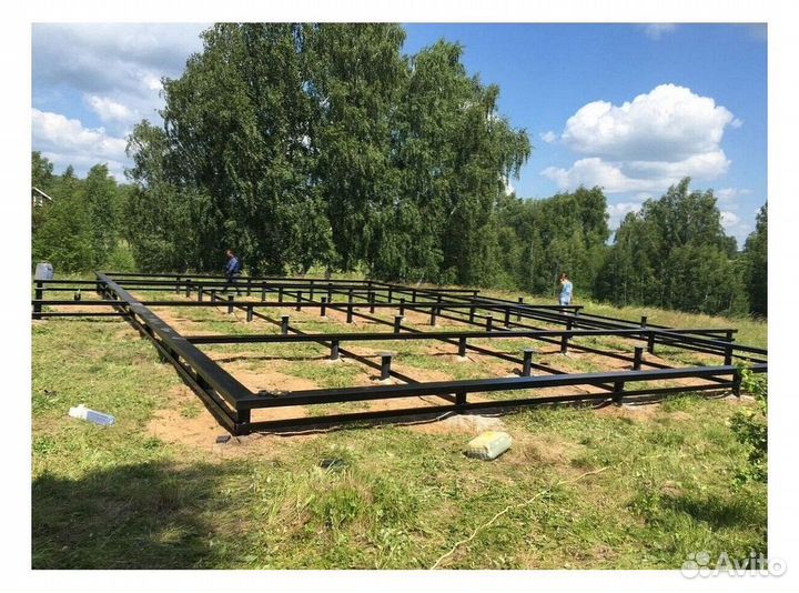 Винтовые сваи с монтажом