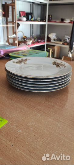 Тарелки япония Шишки. 6 штук. Диаметр 20 см