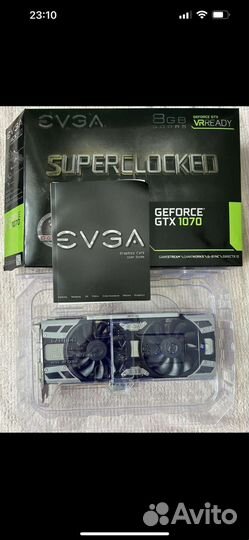 Видеокарта evga 1070