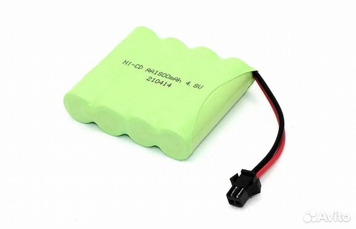 Аккумулятор Ni-Cd 4.8V 1800 mAh AA Flatpack разъем