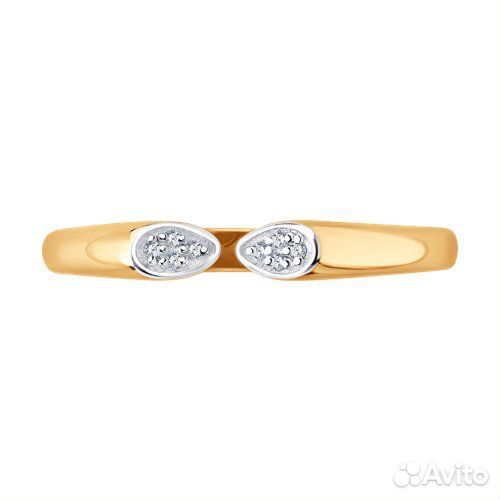 Кольцо sokolov из золота, 1012805, р.17