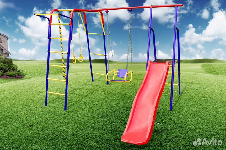 Уличный комплекс Кенгуру с горкой в наличии