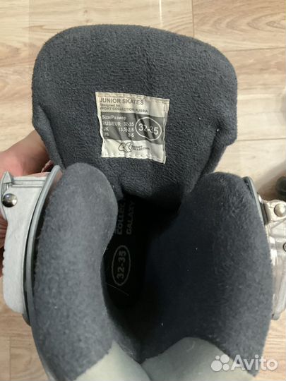 Коньки детские размер 32-35