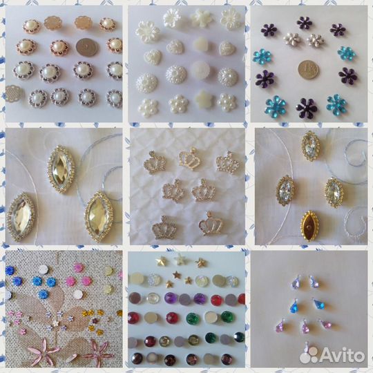 Кабошоны,подвески,вставки под ленту