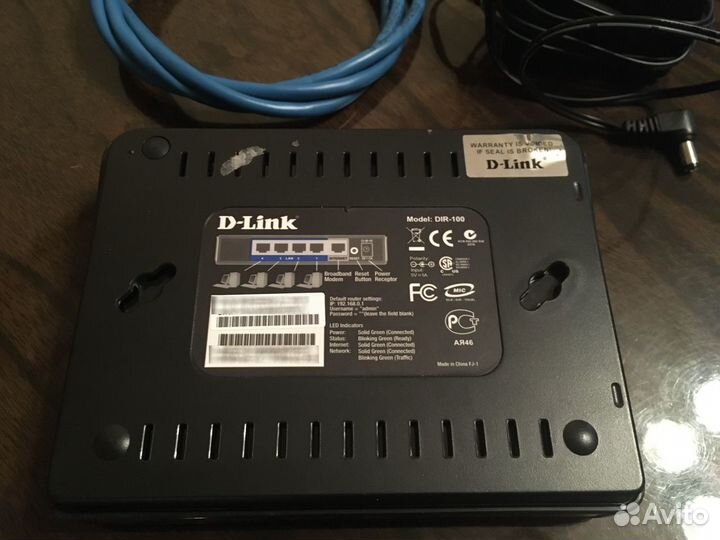 Маршрутизатор (роутер) D-link DIR-100