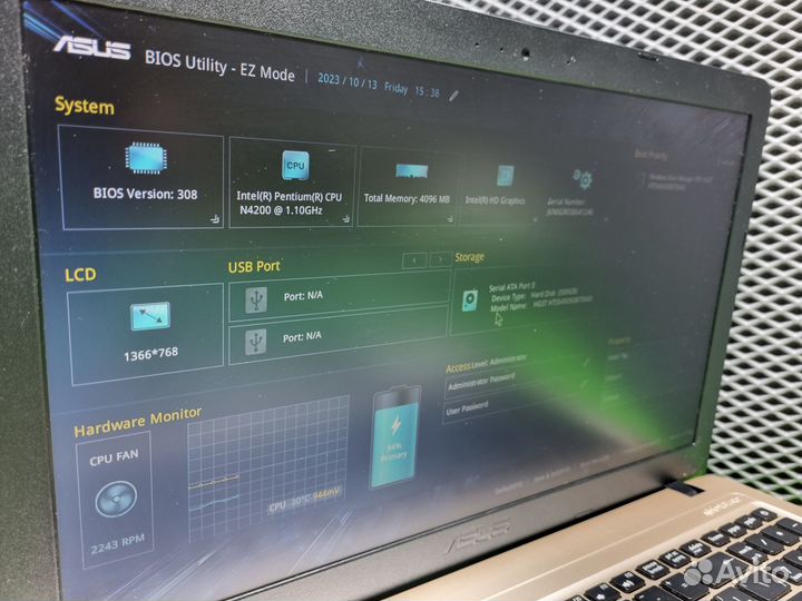 Ноутбук Asus N4200/4Gb/500Gb
