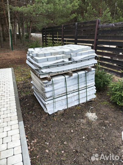 Тротуарная плитка Braer Классико, белый, 60 мм