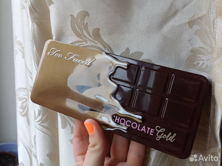 Палетка теней too faced Chocolate gold