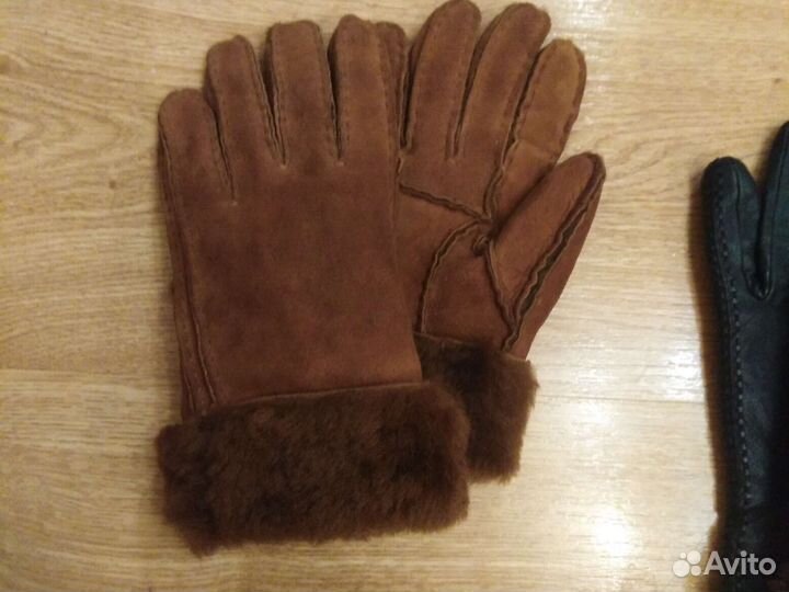 Перчатки женские кожаные